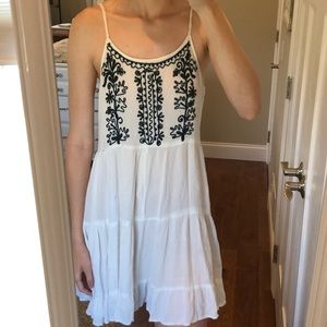 White Slip Strappy Dress